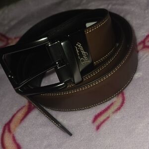 Elegant Brown Leather Belt for Men